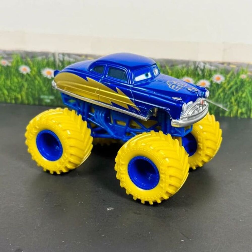 Disney Pixar Cars Custom Monster Truck 20th Anniversary Doc Hudson Blue Gold